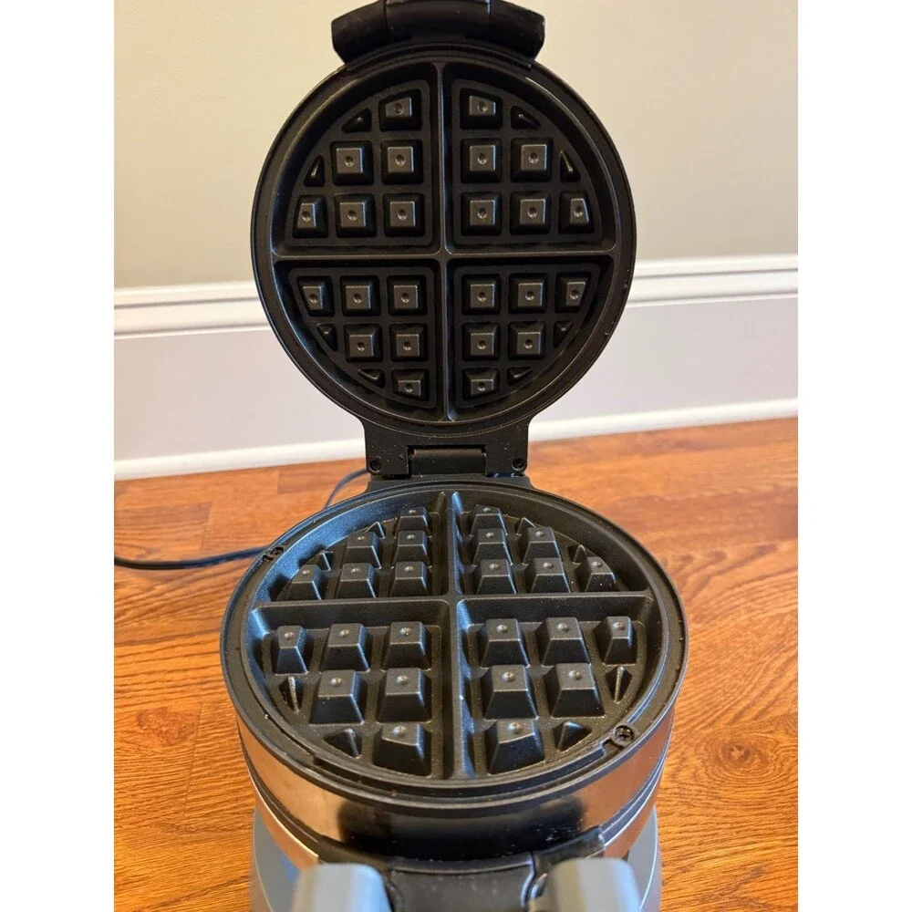 CRUX® Artisan Series Double Rotating Belgium Waffle Maker  GH-6200A Gray